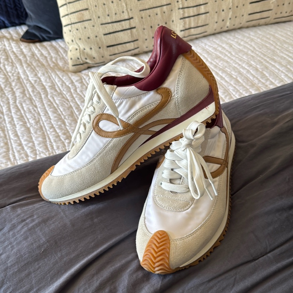 Loewe Flow Runner White/Raspberry Trainer Women size 40